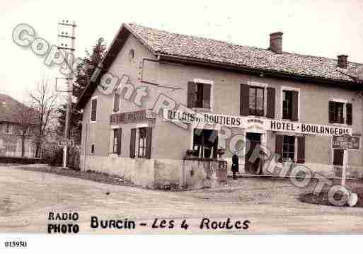 Ville de BURCIN, carte postale ancienne