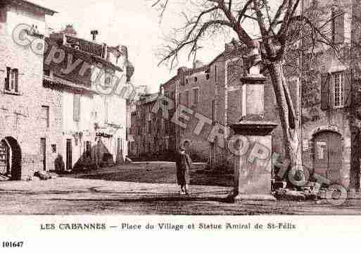 Ville de CABANNES(LES), carte postale ancienne