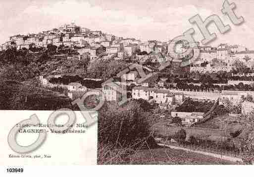 Ville de CAGNESSURMER, carte postale ancienne