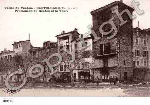 Ville de CASTELLANE, carte postale ancienne