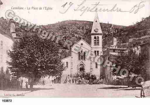 Ville de CASTELLANE, carte postale ancienne