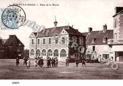 Ville de CERISYLASALLE, carte postale ancienne