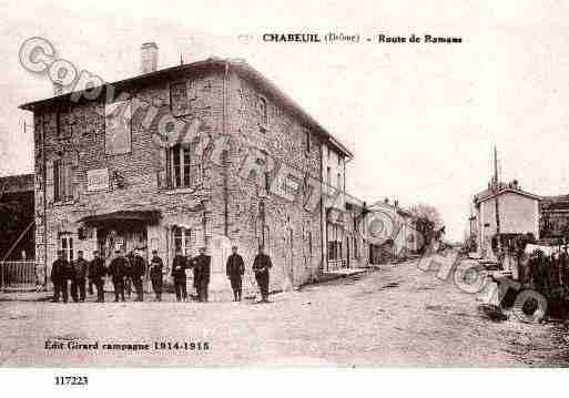 Ville de CHABEUIL, carte postale ancienne