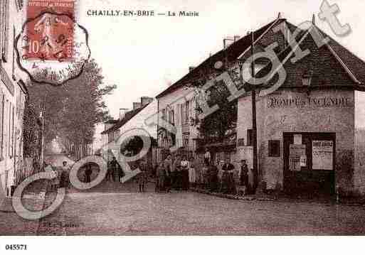 Ville de CHAILLYENBRIE, carte postale ancienne