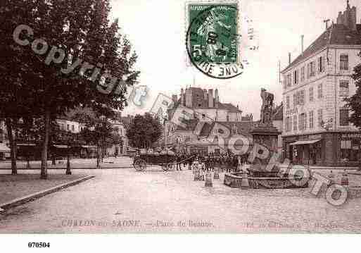 Ville de CHALONSURSAONE, carte postale ancienne