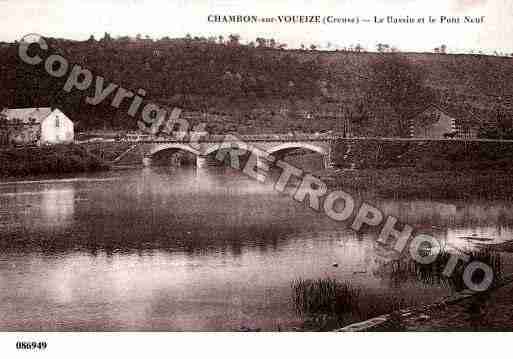 Ville de CHAMBONSURVOUEIZE, carte postale ancienne