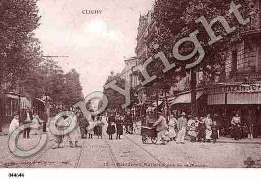 Ville de CLICHY, carte postale ancienne