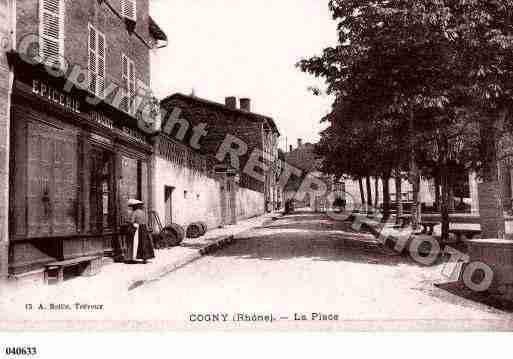 Ville de COGNY, carte postale ancienne