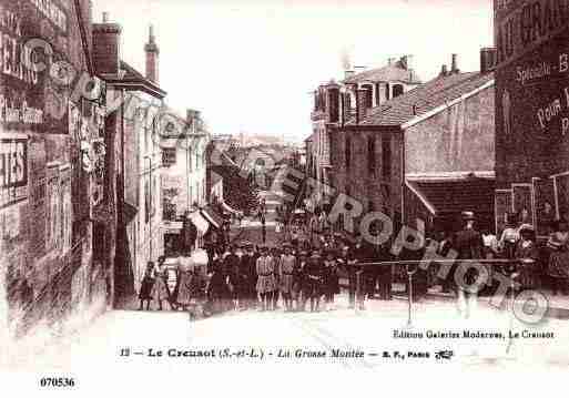 Ville de CREUSOT(LE), carte postale ancienne