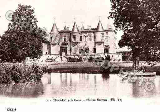 Ville de CURSAN, carte postale ancienne