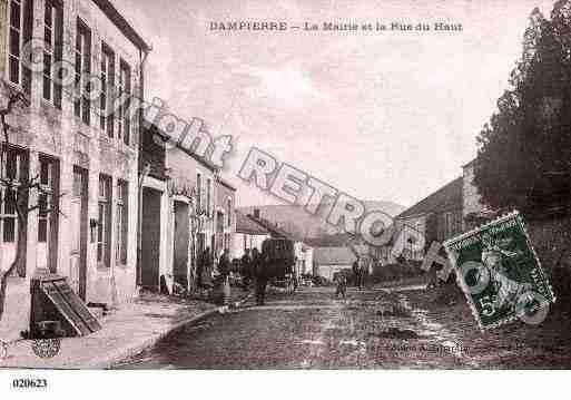 Ville de DAMPIERRE, carte postale ancienne Ville de DAMPIERRE, carte postale ancienne
