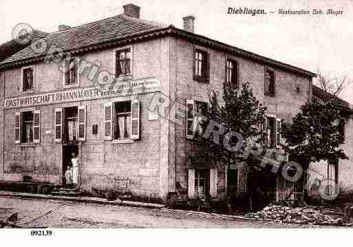 Ville de DIEBLING, carte postale ancienne