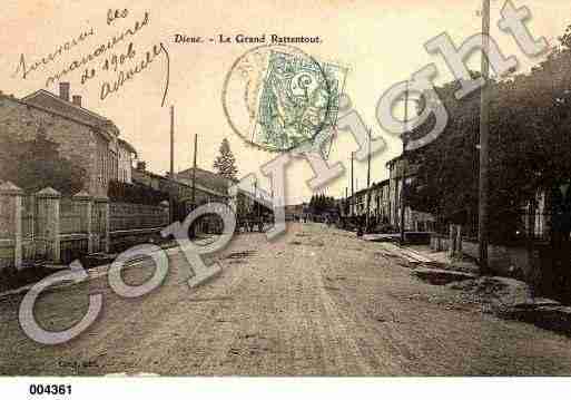 Ville de DIEUESURMEUSE, carte postale ancienne