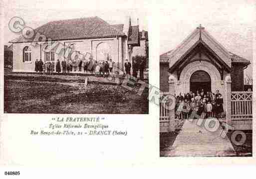 Ville de DRANCY, carte postale ancienne