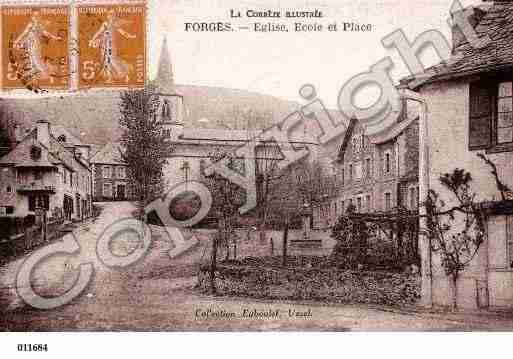 Ville de FORGES, carte postale ancienne