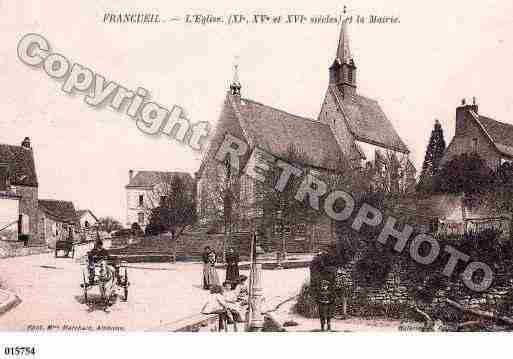 Ville de FRANCUEIL, carte postale ancienne