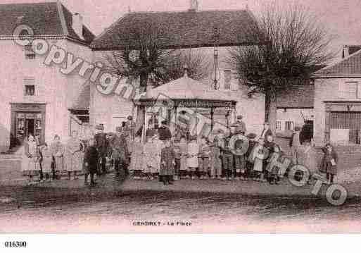 Ville de GENDREY, carte postale ancienne