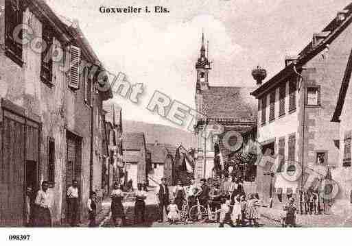 Ville de GOXWILLER, carte postale ancienne