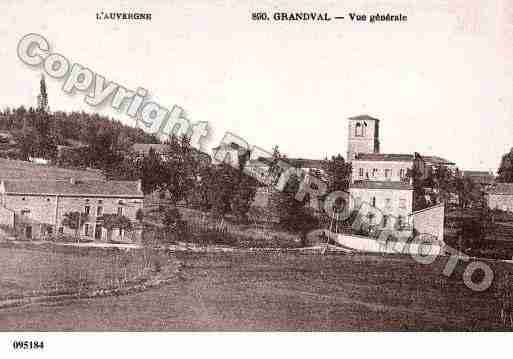 Ville de GRANDVAL, carte postale ancienne