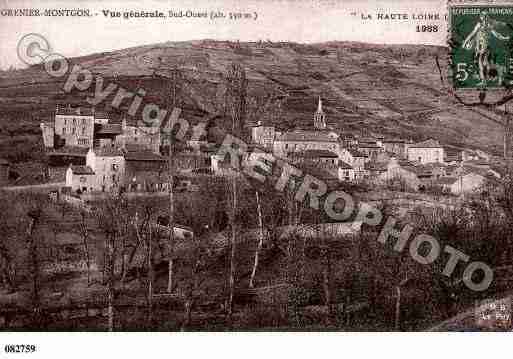 Ville de GRENIERMONTGON, carte postale ancienne