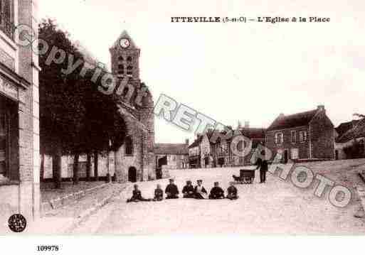 Ville de ITTEVILLE, carte postale ancienne