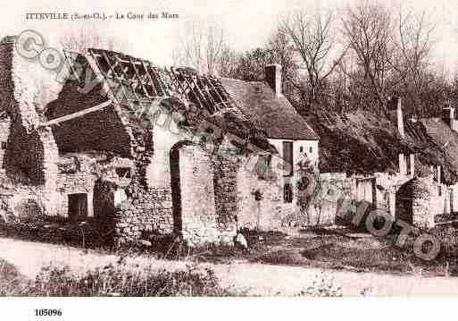 Ville de ITTEVILLE, carte postale ancienne