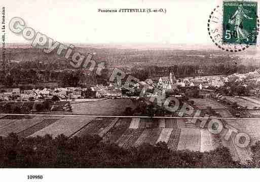 Ville de ITTEVILLE, carte postale ancienne