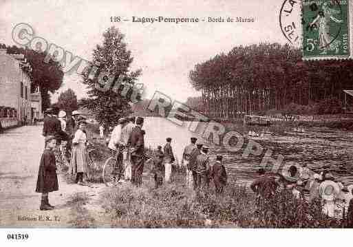 Ville de LAGNYSURMARNE, carte postale ancienne