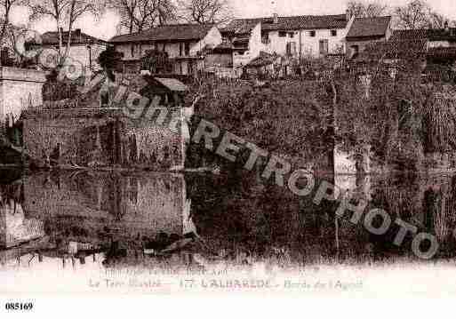 Ville de LALBAREDE, carte postale ancienne