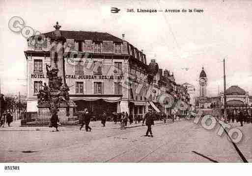 Ville de LIMOGES, carte postale ancienne