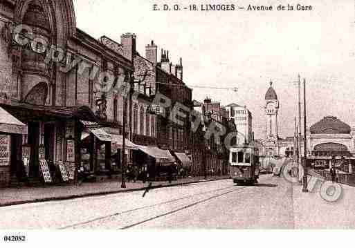 Ville de LIMOGES, carte postale ancienne