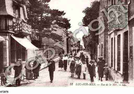 Ville de LUCSURMER, carte postale ancienne