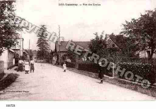 Ville de LUNERAY, carte postale ancienne