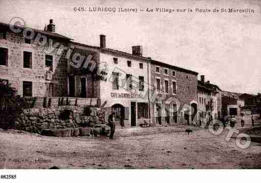 Ville de LURIECQ, carte postale ancienne