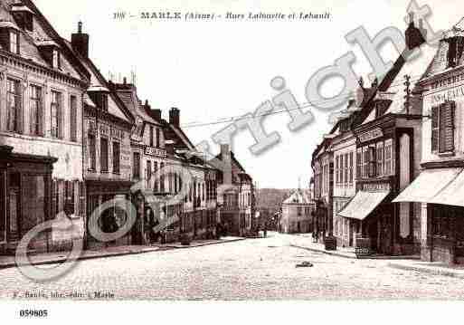 Ville de MARLE, carte postale ancienne