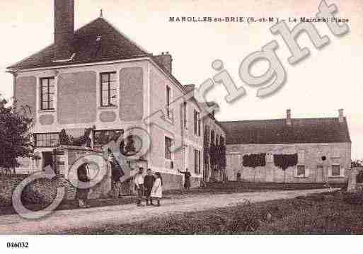 Ville de MAROLLESENBRIE, carte postale ancienne