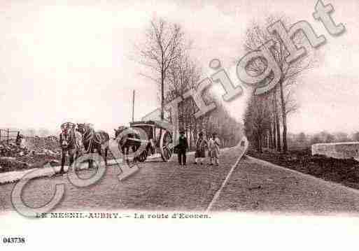 Ville de MESNILAUBRY(LE), carte postale ancienne