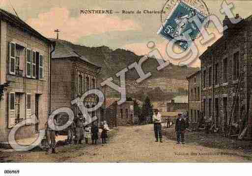 Ville de MONTHERME, carte postale ancienne