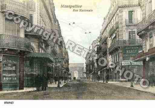 Ville de MONTPELLIER, carte postale ancienne