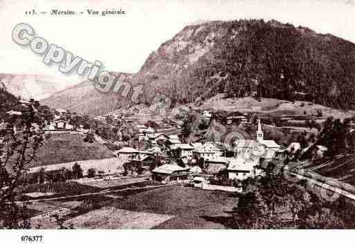 Ville de MORZINE, carte postale ancienne