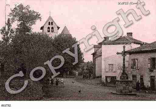 Ville de NAVES, carte postale ancienne