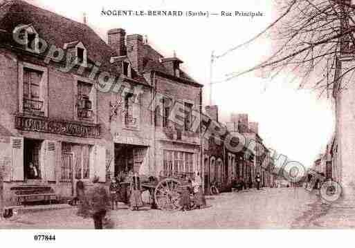 Ville de NOGENTLEBERNARD, carte postale ancienne