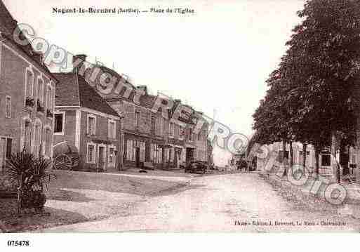 Ville de NOGENTLEBERNARD, carte postale ancienne