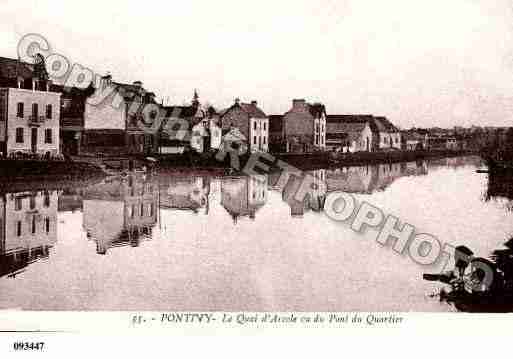 Ville de PONTIVY, carte postale ancienne