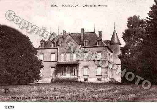 Ville de POUILLOUX, carte postale ancienne