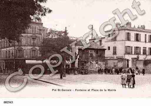 Ville de PRESTGERVAIS(LE), carte postale ancienne