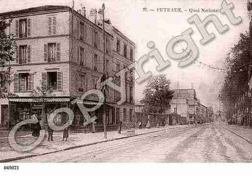 Ville de PUTEAUX, carte postale ancienne