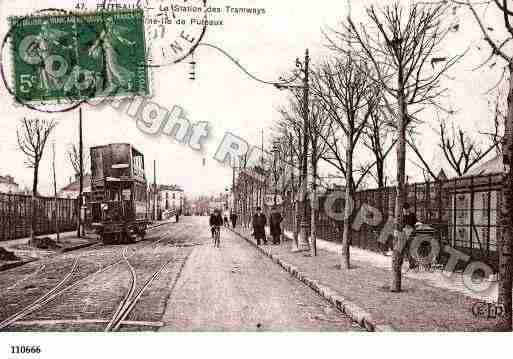 Ville de PUTEAUX, carte postale ancienne