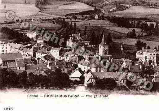 Ville de RIOMESMONTAGNES, carte postale ancienne