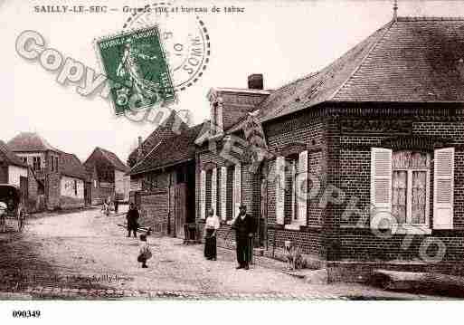 Ville de SAILLYLESEC, carte postale ancienne